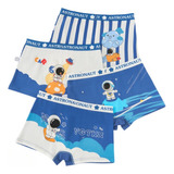 4 Pcs Boxers Calzones Niño Ropa Interior Algodón Conjunto