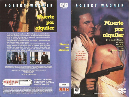 Muerte Por Alquiler Vhs Robert Wagner Vhs Sin Caja