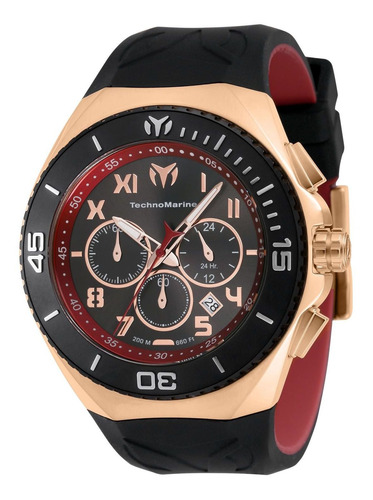 Reloj Technomarine Tm-221046 Negro Rojo Hombres