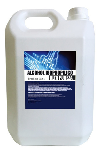 Kit Alcohol Isopropilico Alta Calidad Bidon 5 L Pureza 99.9