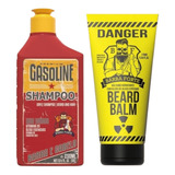 Combo Barba Forte Shampoo Gasoline 250ml + Beard Balm Danger