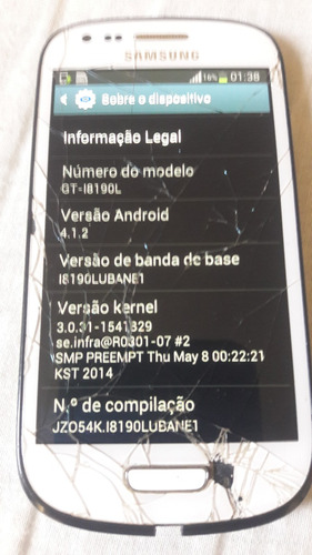Celular Samsung S3 Mini Gti8190l - Com Detalhes (leiam Desc)