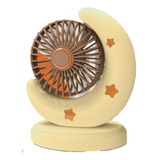 Mini Ventilador Recargable Portátil Escritorio Luna