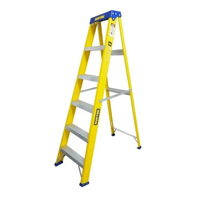 Escalera Tijera Fibra Vidrio 5 Escalones Tipo 2 Surtek Color Multicolor | Meses sin interés