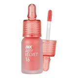 Peripera Ink Airy Velvet Tint Color 16 Favorite Orange Pink