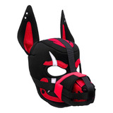 Máscara Perro Puppy Play Bad Boy Con Bozal Similneoprene