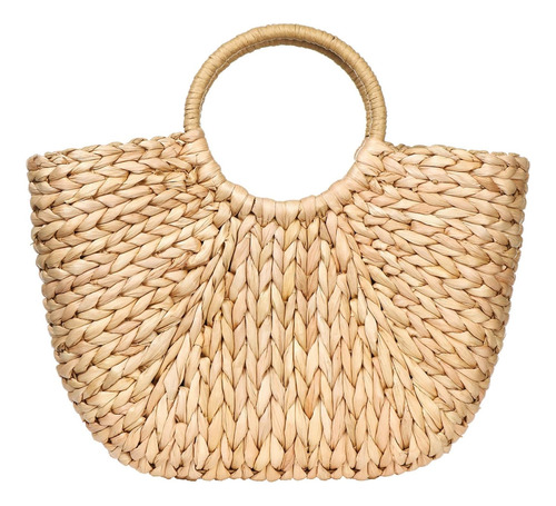 Bolso De Mimbre De Verano Para Mujer, Bolso De Mano De Paja 