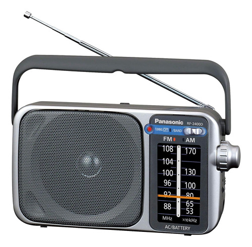 Radio Am / Fm Panasonic Rf-2400d Portátil, Pilas O Adaptador