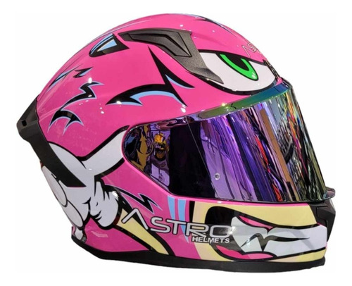 Casco Integral Astro Rosa