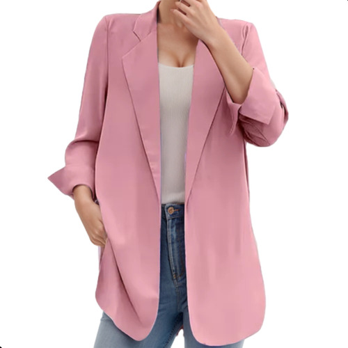 Saco Blazer Mujer Casual De Manga Larga Oficina