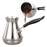 Cafetera Turca 850ml Portátil A Prueba Fugas - Acero Inox Color Plateado