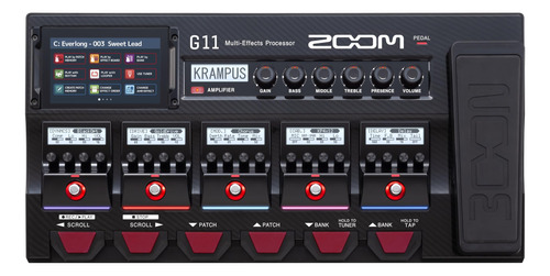 Zoom Procesador Multiefectos De Guitarra G11 Con Pedal De E.