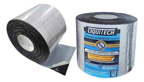 Membrana Autoadhesiva Liquitech Techo Gotera 10cm X 10m