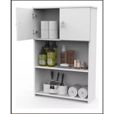 Mueble Colgante Organizador Sobre Inodoro Baño Color Blanco