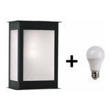 Farol De Pared M1 Para Exterior + Lampara Led Incluida