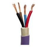 Cable Subterraneo 4 X 4 Mm 75 Mtrs Trifasico Violeta 4x4 Ext