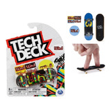 Skate De Dedo Tech Deck Profissional + Adesivos Sortido 