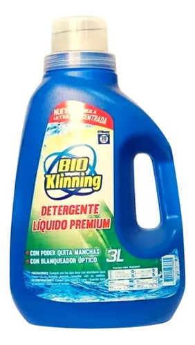 Detergente Concentrado Premium Líquido Bio Klinning 3 Litros