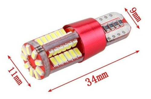 Bombillo Led T10 Par Canbus Cocuyos- Luz Reversa - Par Leds