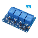 Rele 4 Canales 12v Modulo Tarjeta Relays Low Level Trigger