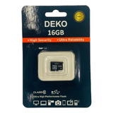 Cartão De Memória 16gb Micro Sd Deko 