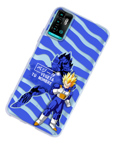 Funda Para Zte Dragon Ball Z Vegeta Ssj Con Tu Personalizado