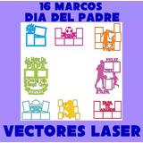 Vectores Corte Laser Marcos Con Frases Dia Del Padre .cdr