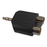 Ficha Adaptador 2 Rca Hembra - Plug 3.5 Estereo 