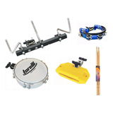 Kit Torelli Rack 3 Hastes, Bloco, Tamborim E Pandeirola