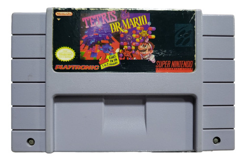 Tetris Dr Mario Super Nintendo Snes Original S/ Juros