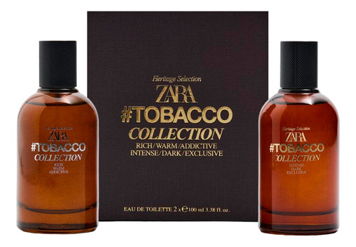 Pack 2 Perfumes Zara Man Tobacco Collection Edt - 2x100ml