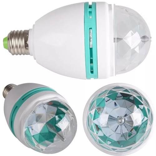 5 Lampara Led 220v Color Rgb Giratoria Luces Efectos Fiestas