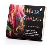 Tiza De 6 Colores Para Teñir Pintar Pelo Hair Chalk Fantacia