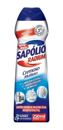 Atacado C/8 Saponáceo Cremoso Radium Bombril 250ml