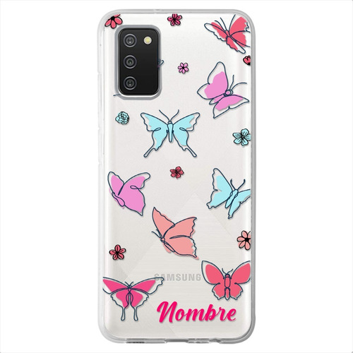 Funda Para Galaxy Mariposas Personalizada Nombre