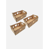 Caixote Coração Mdf Crú 15 Cm 10 Peças 