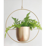 Colgador De Plantas De Metal Dorado Bohemio, Maceta Col...