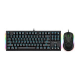 Combo Gamer Teclado + Mouse Negro E-yooso Z737 Sw Blue