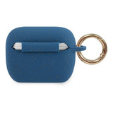 Funda Case Guess Silicon Con Anillo Para Airpod Pro Azul