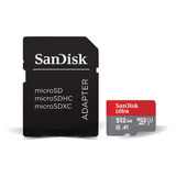 Cartao Sandisk Micro Sdxc Ultra 150mb/s 512gb Full Hd Drone