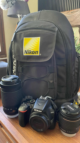 Cámara Nikon D3500 Con Lente 18-55 Mm + 70-300 Mm