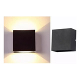 12w Luz De Pared Luz Arbotante Led Pared Uso Exterior 3000k Negro+cálida Luz Amarilla