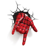 Marvel Spiderman Hand 3d Deco Led, Lámpara De Pared Ro...