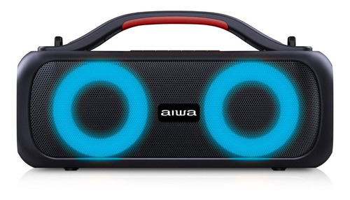 Parlante Aiwa Aws200bt Bluetooth 30w rms boombox color negro