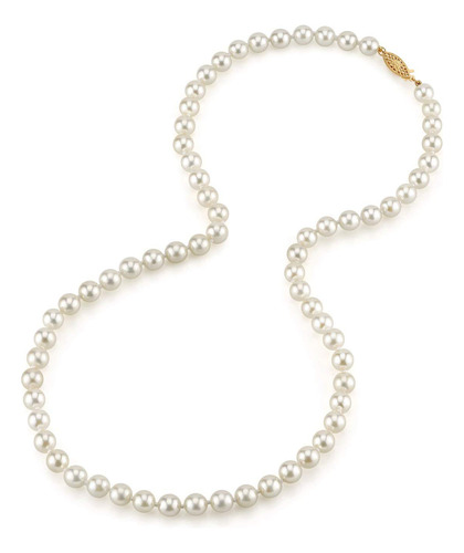 The Pearl Source Collar De Perlas Japonesas Akoya Blancas P.