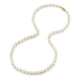 The Pearl Source Collar De Perlas Japonesas Akoya Blancas P.