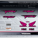 Calcos Honda Cg Titan 150 - Variante Magenta - Insignia 