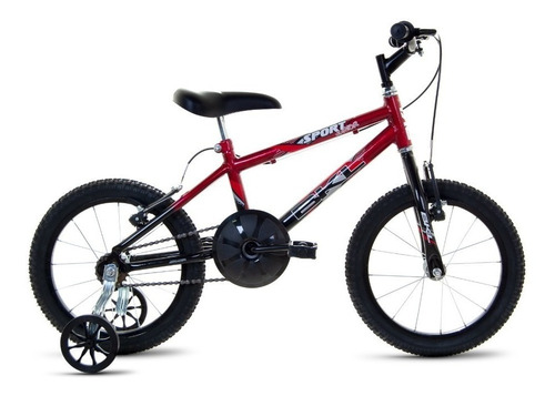 Bicicleta  Infantil Infantil Bkl Bikes Sport Junior Aro 16 Cor Vermelho Com Rodas De Treinamento