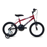 Bicicleta  Infantil Infantil Bkl Bikes Sport Junior Aro 16 Cor Vermelho Com Rodas De Treinamento