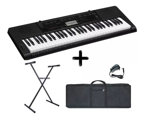 Teclado Casio Ctk3500 + Fuente + Soporte + Funda